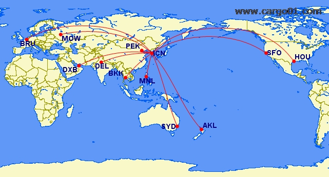 PEK-ICN,ICN-SYD,ICN-AKL,ICN-MNL,ICN-DXB,ICN-SFO,ICN-HOU,ICN-BRU,ICN-MOW,ICN-DEL,ICN-BKK航线示意图.png